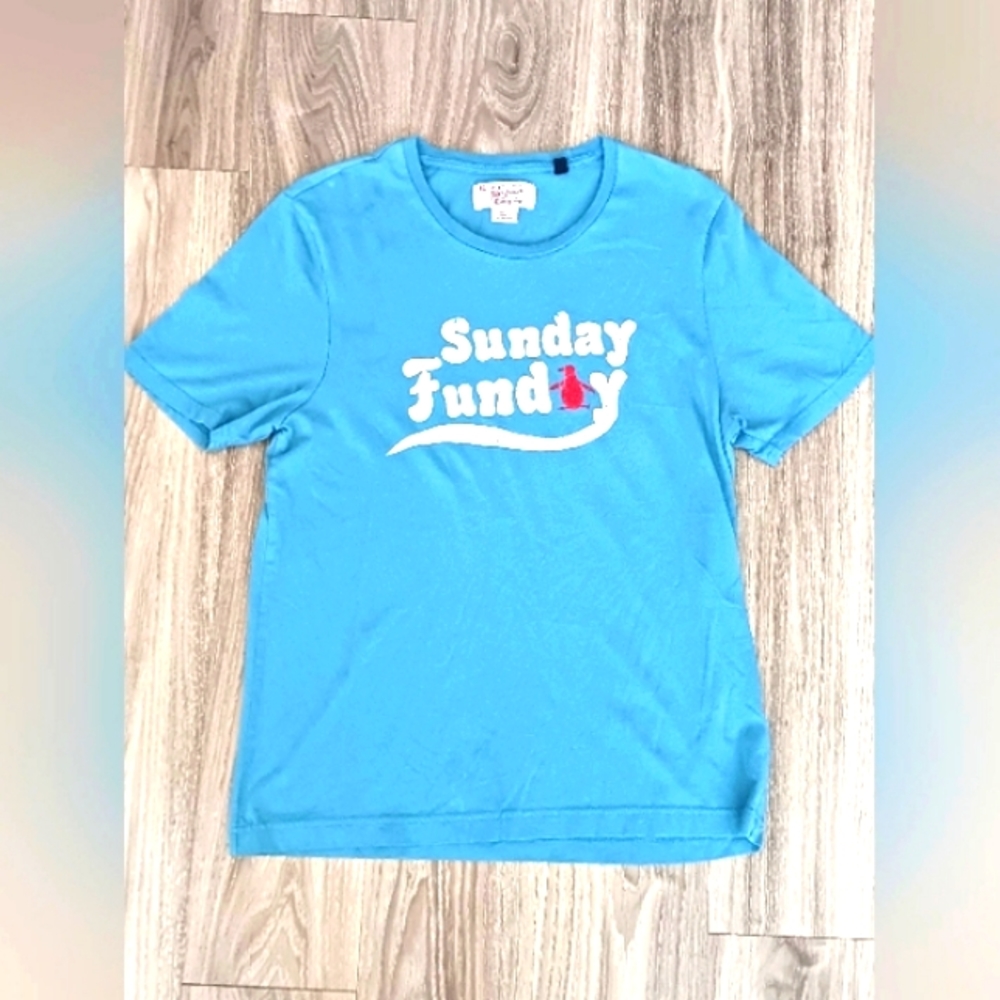Penguin By Munsing Wear Women T Shirt Sunday Funday S/CH/P Made In El Salvador